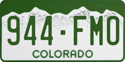 CO license plate 944FMO
