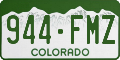 CO license plate 944FMZ