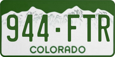 CO license plate 944FTR