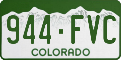 CO license plate 944FVC
