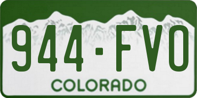 CO license plate 944FVO
