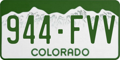 CO license plate 944FVV