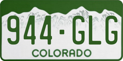 CO license plate 944GLG