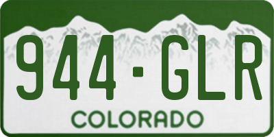 CO license plate 944GLR