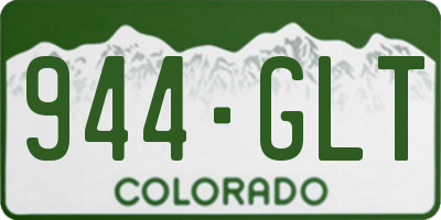 CO license plate 944GLT