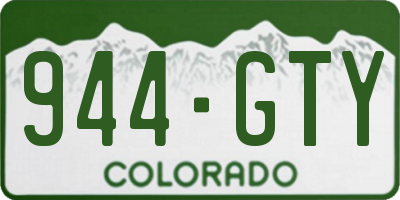 CO license plate 944GTY