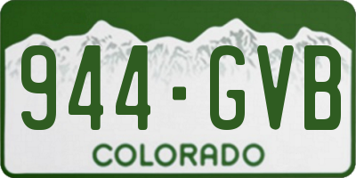 CO license plate 944GVB