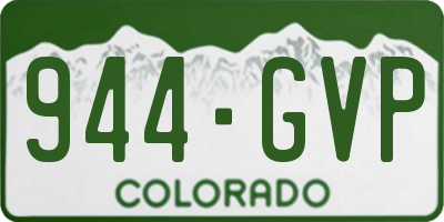 CO license plate 944GVP