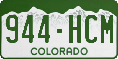CO license plate 944HCM