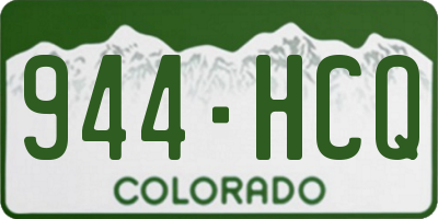 CO license plate 944HCQ