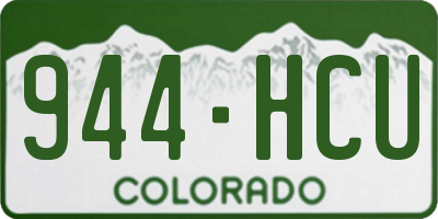 CO license plate 944HCU