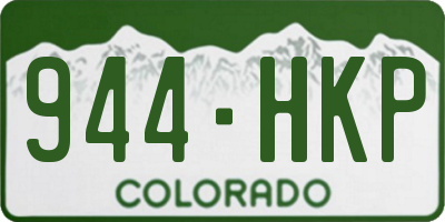 CO license plate 944HKP
