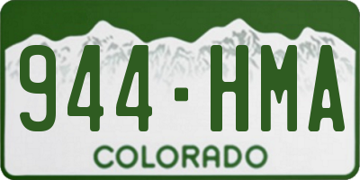 CO license plate 944HMA