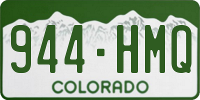 CO license plate 944HMQ