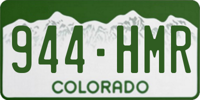 CO license plate 944HMR