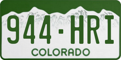CO license plate 944HRI