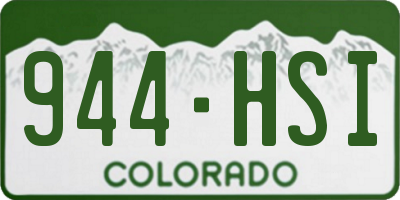 CO license plate 944HSI