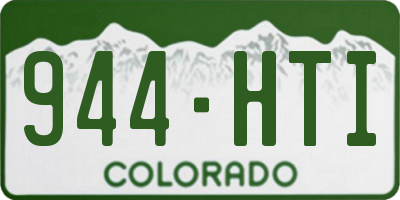CO license plate 944HTI