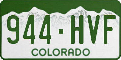 CO license plate 944HVF