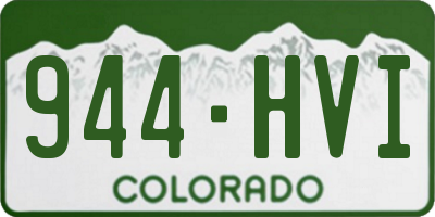 CO license plate 944HVI