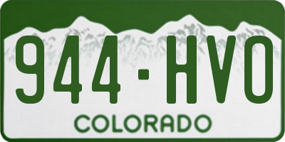 CO license plate 944HVO