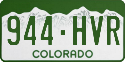 CO license plate 944HVR