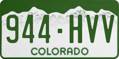CO license plate 944HVV