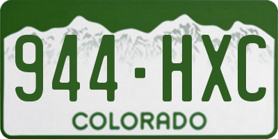 CO license plate 944HXC