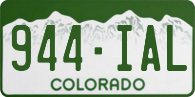CO license plate 944IAL