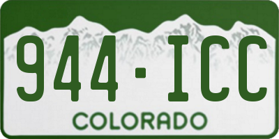 CO license plate 944ICC