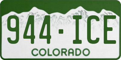 CO license plate 944ICE