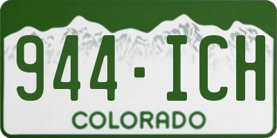 CO license plate 944ICH