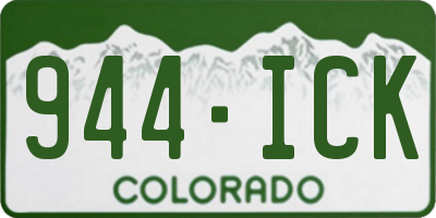 CO license plate 944ICK