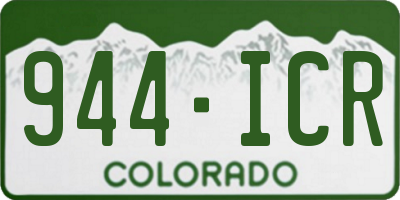 CO license plate 944ICR