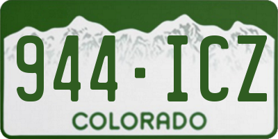 CO license plate 944ICZ