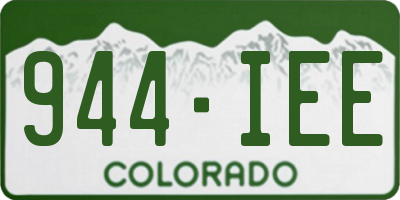 CO license plate 944IEE