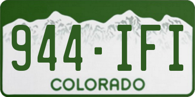 CO license plate 944IFI