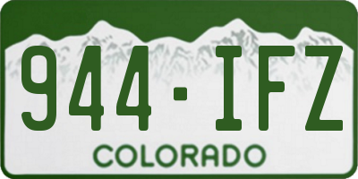 CO license plate 944IFZ