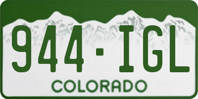 CO license plate 944IGL