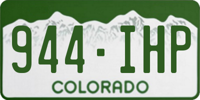 CO license plate 944IHP