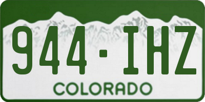 CO license plate 944IHZ