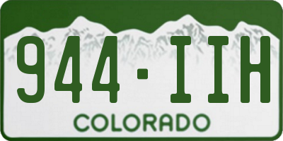 CO license plate 944IIH