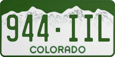 CO license plate 944IIL