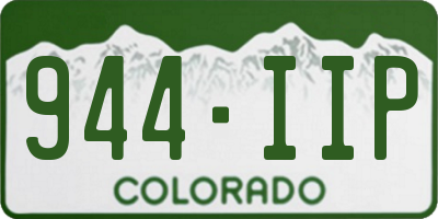CO license plate 944IIP