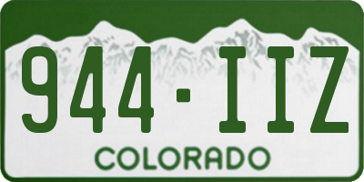 CO license plate 944IIZ