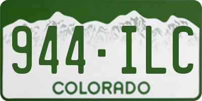 CO license plate 944ILC
