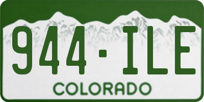 CO license plate 944ILE