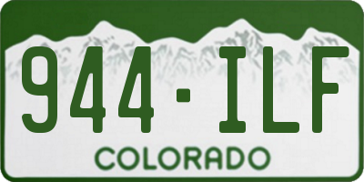 CO license plate 944ILF
