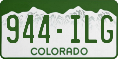CO license plate 944ILG