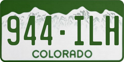 CO license plate 944ILH